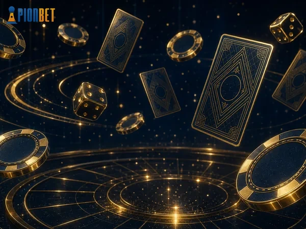 Tampilan beranda pion dengan pilihan permainan digital